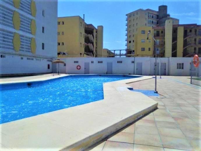 Apartamento Roquetas De Mar Urbanizacion, 2 Dormitorios, Gran Terraza Con Vista Al Mar, Wi-Fi, Parking Y Piscina المظهر الخارجي الصورة