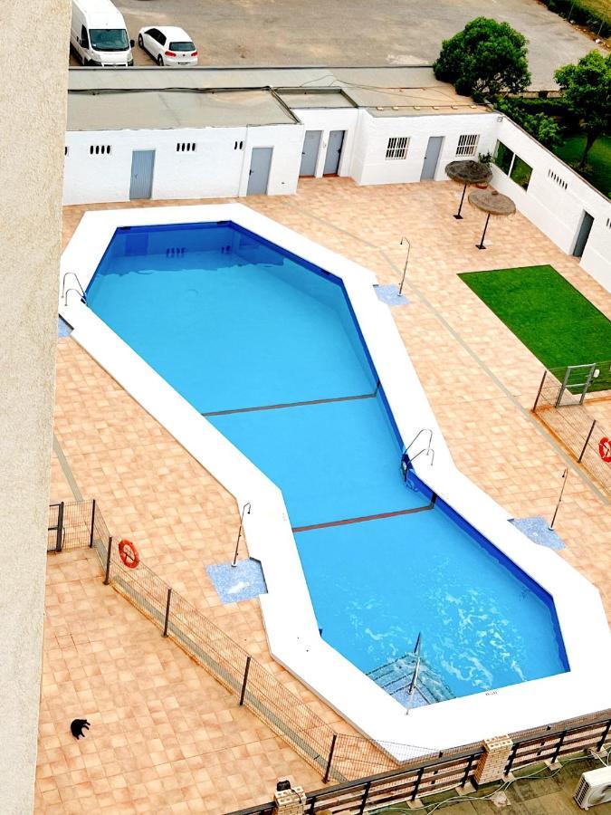 Apartamento Roquetas De Mar Urbanizacion, 2 Dormitorios, Gran Terraza Con Vista Al Mar, Wi-Fi, Parking Y Piscina المظهر الخارجي الصورة